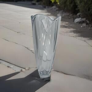 Marquis by Waterford WF LOTUS Crystal Glass 10" Vase With Box